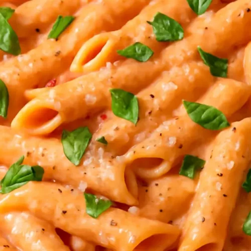 pink sauce pasta