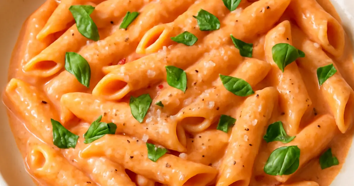 pink sauce pasta