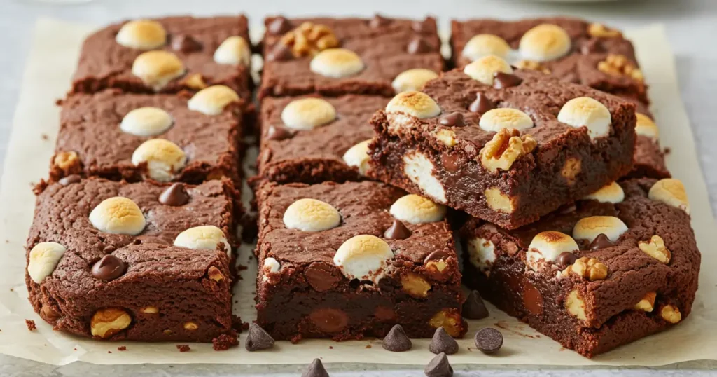 rocky road brownies