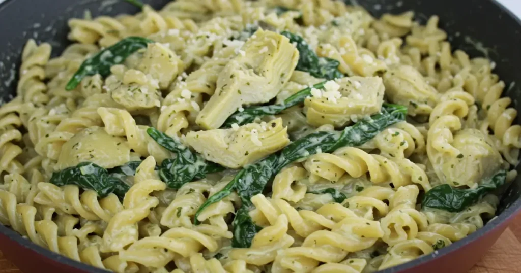 spinach artichoke pasta