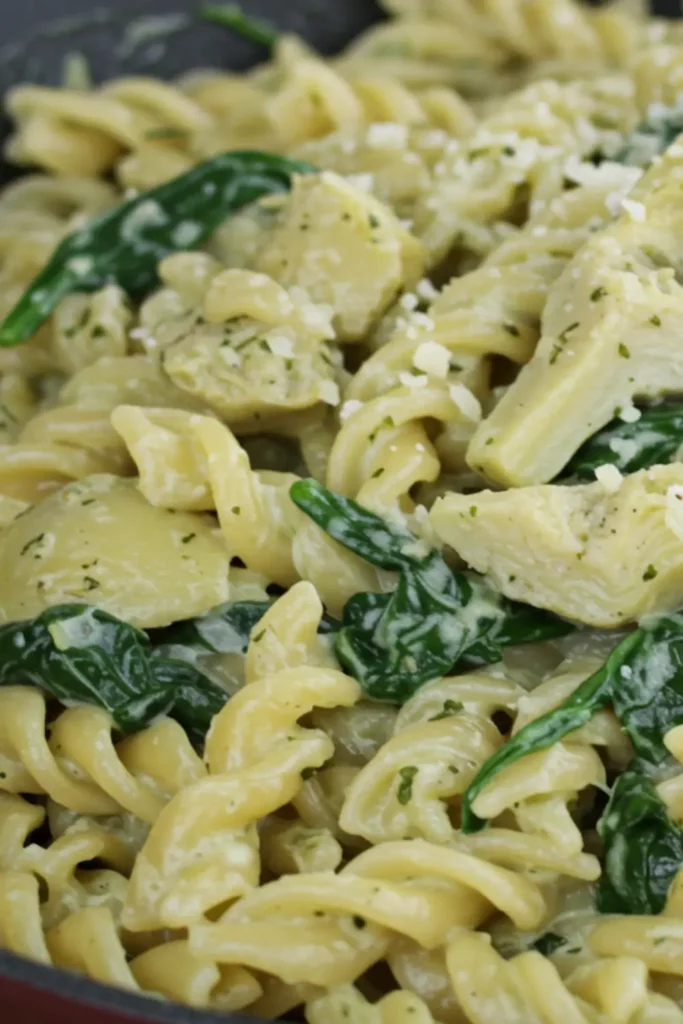 spinach artichoke pasta recipe