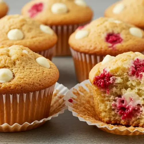 white chocolate raspberry cupcakes