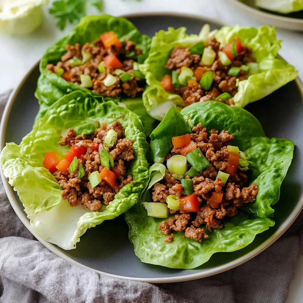 Beef Lettuce Wraps