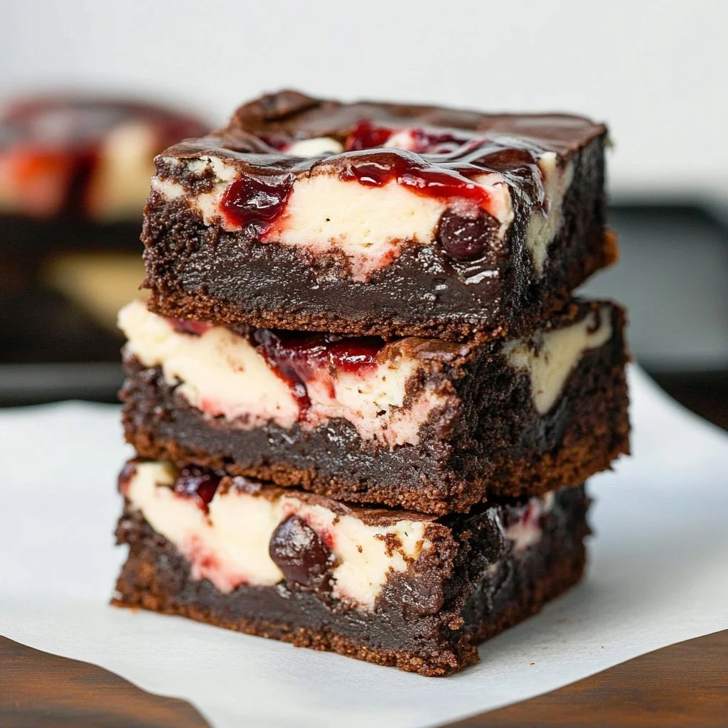 Cherry Cheesecake Brownies
