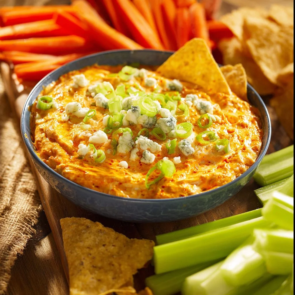 Crockpot Buffalo Chicken Dip