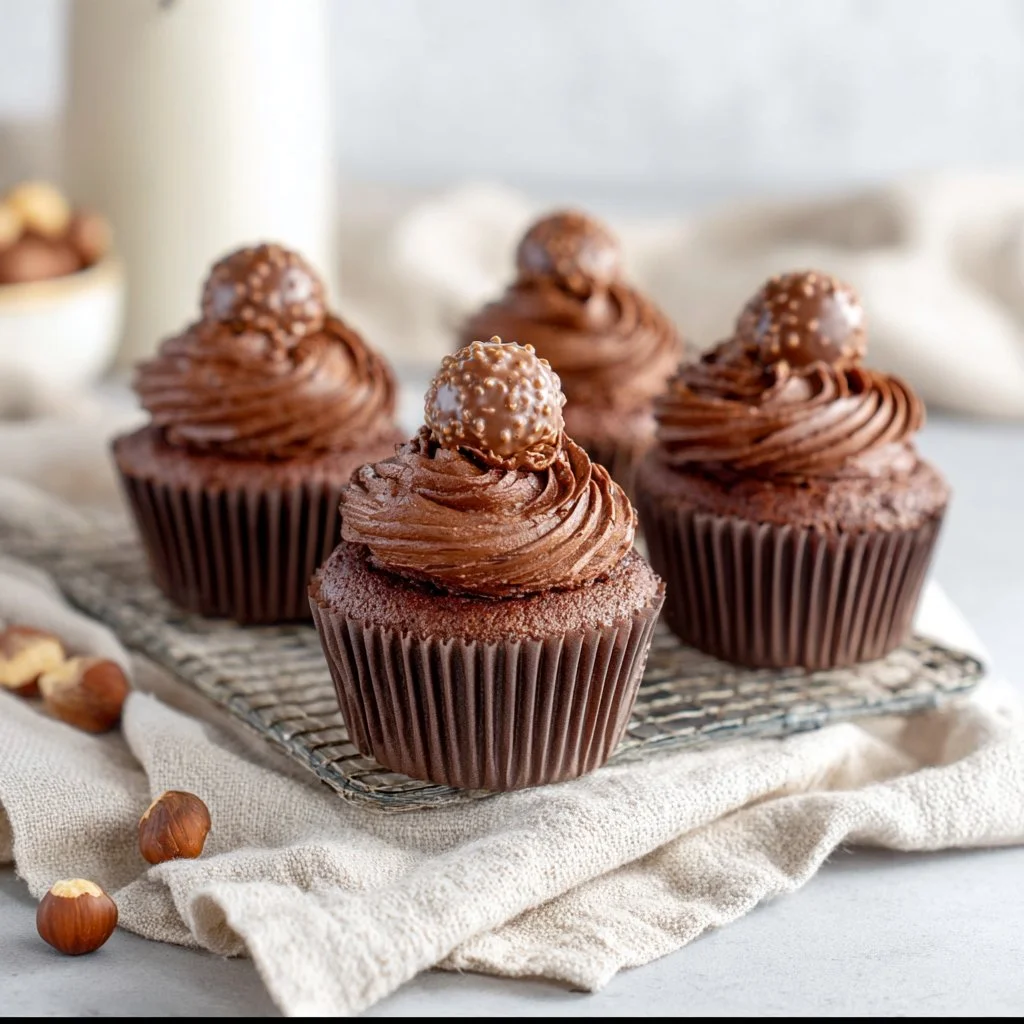 Ferrero Rocher Cupcakes