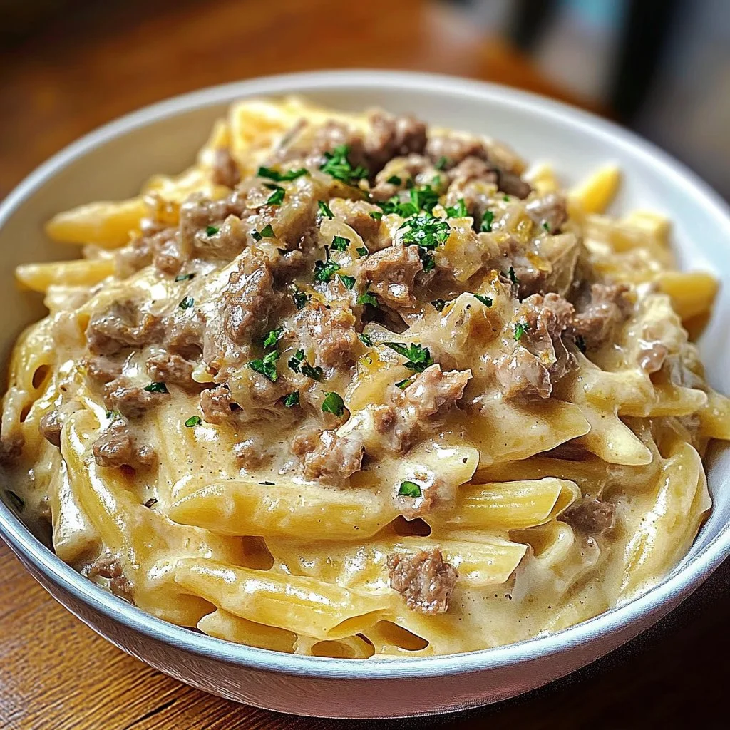 Philly Cheesesteak Pasta