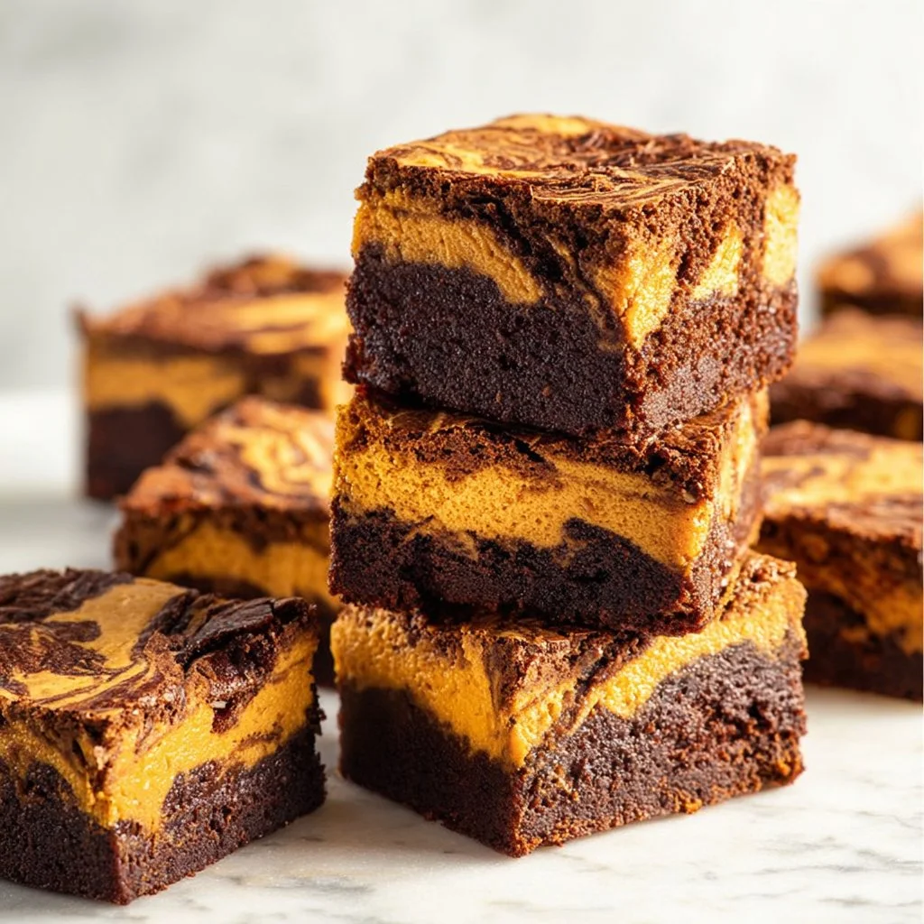 Pumpkin Cheesecake Brownies