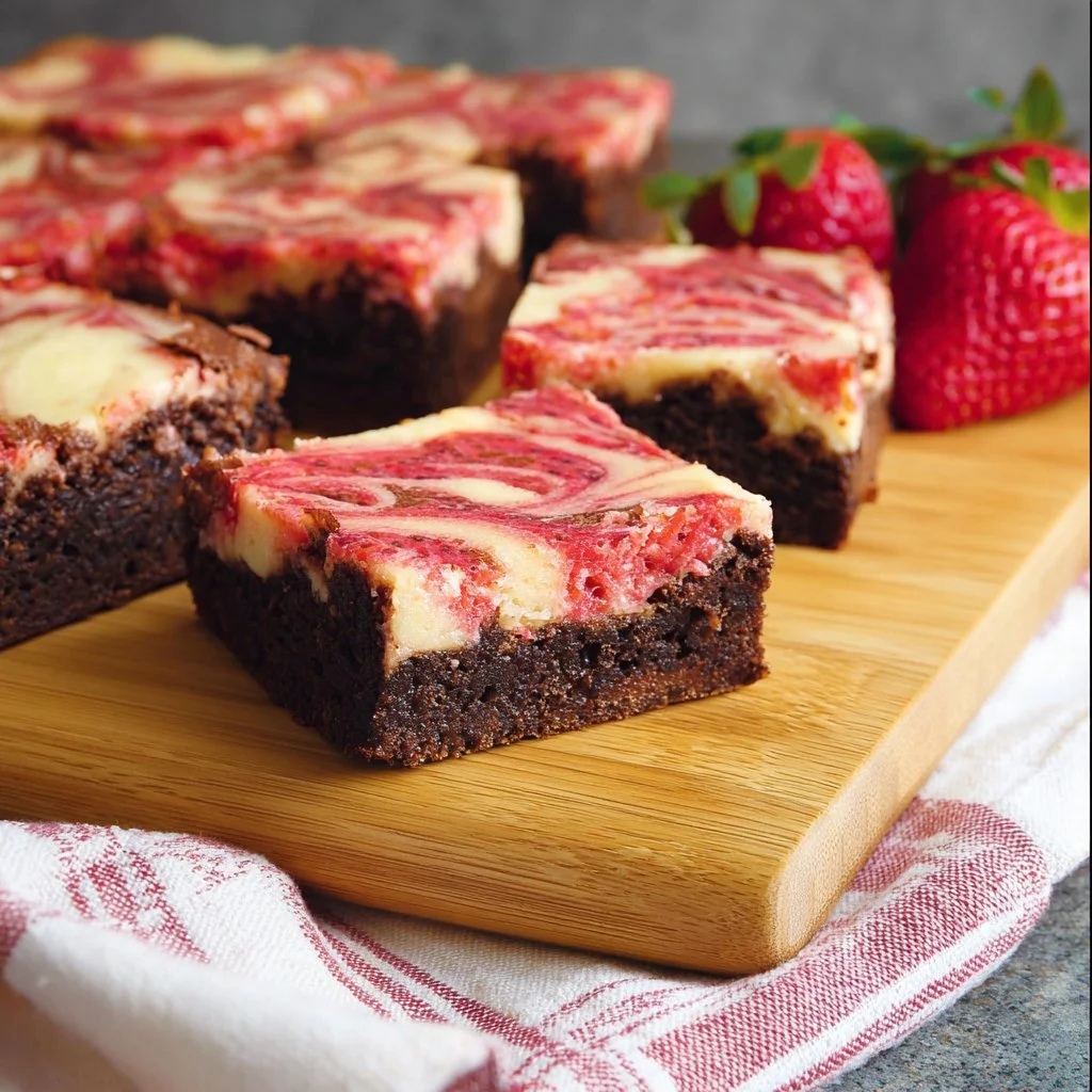 Strawberry Cheesecake Brownies