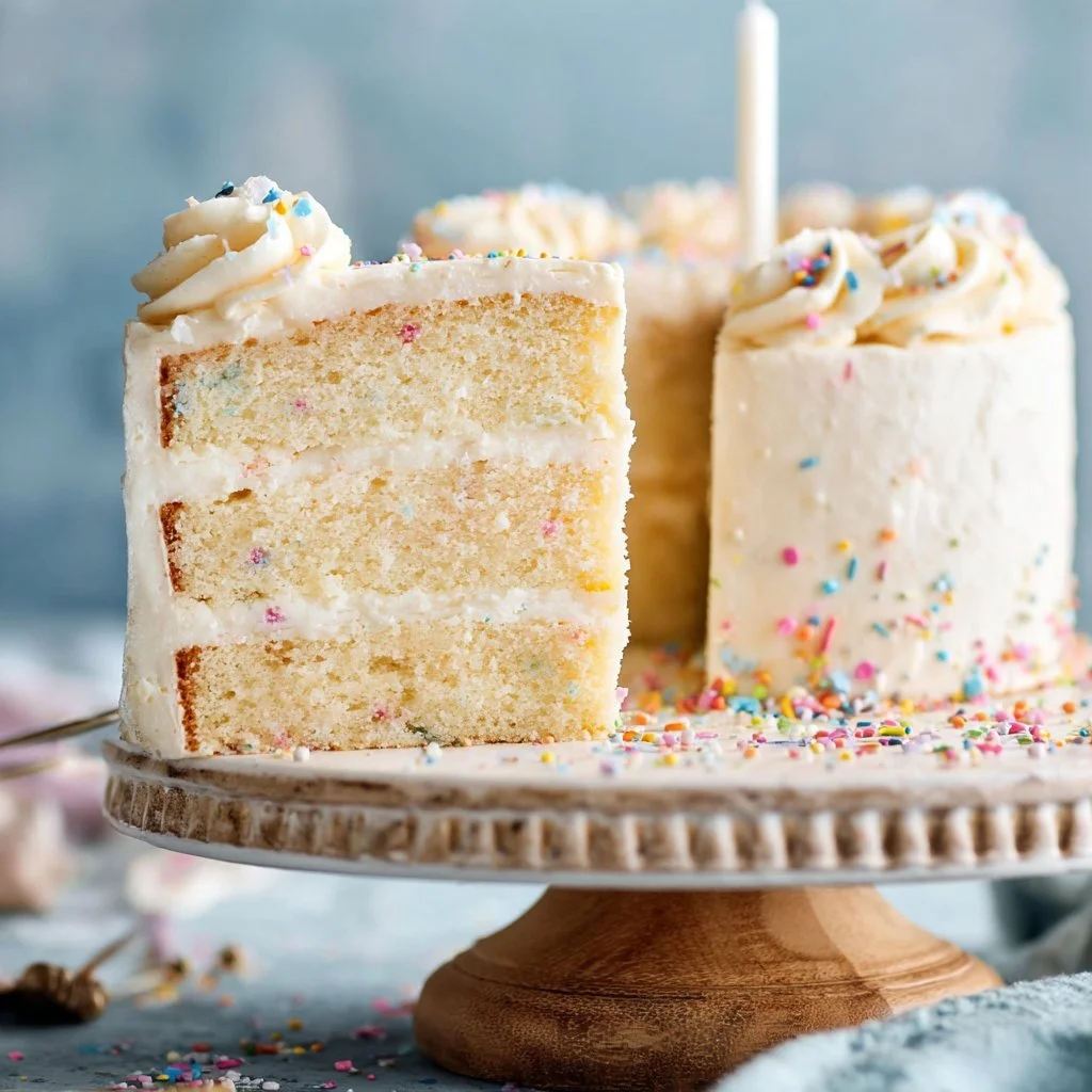 White Birthday Cake