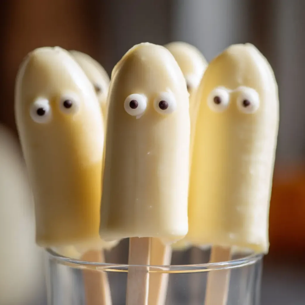 Banana Ghost Pops