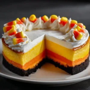Candy Corn Cheesecake