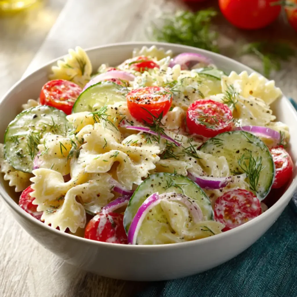 cucumber pasta salad