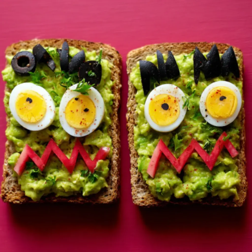 Frankenstein Avocado Toast