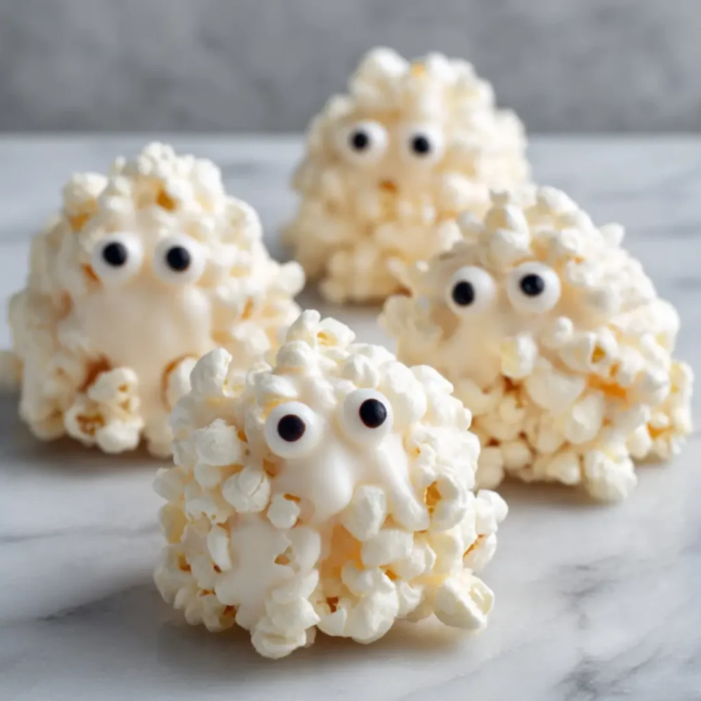 Ghost Popcorn Balls