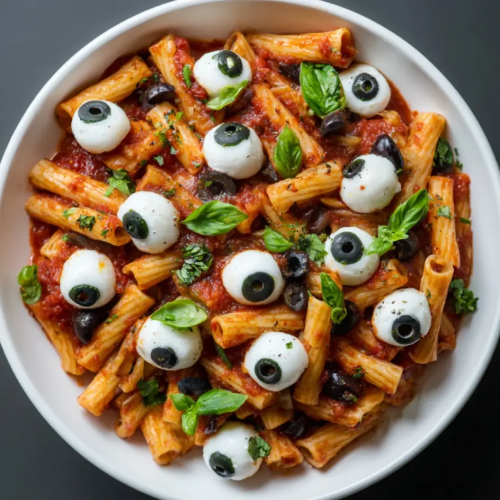 Monster Eyeball Pasta