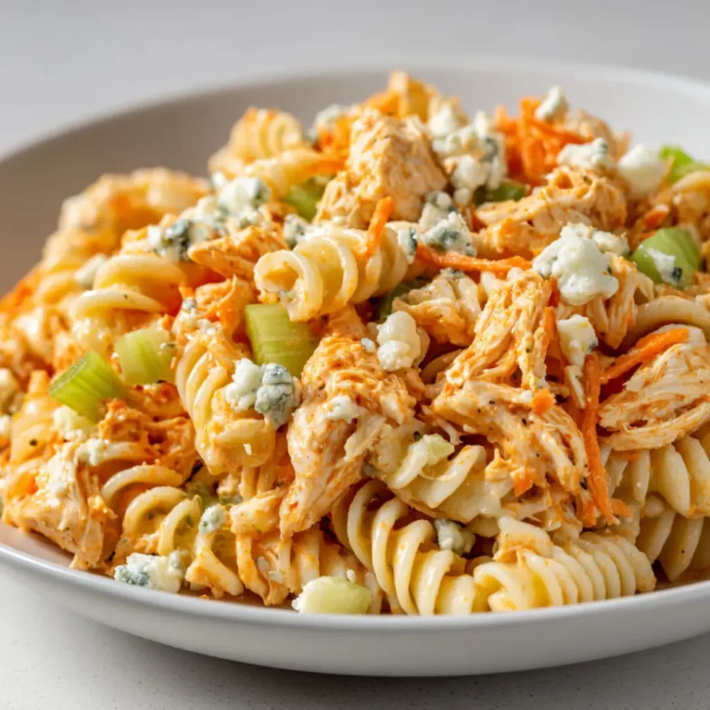 buffalo chicken pasta salad