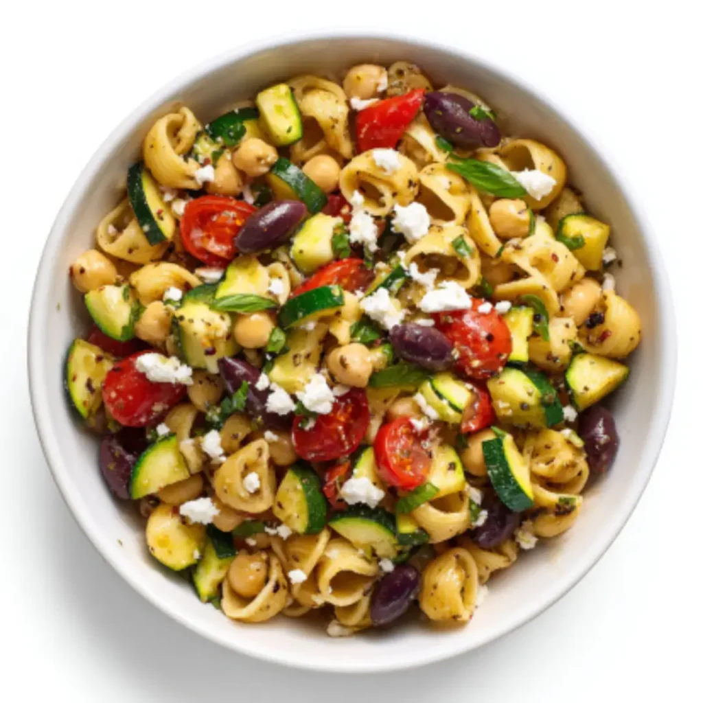 chickpea pasta salad