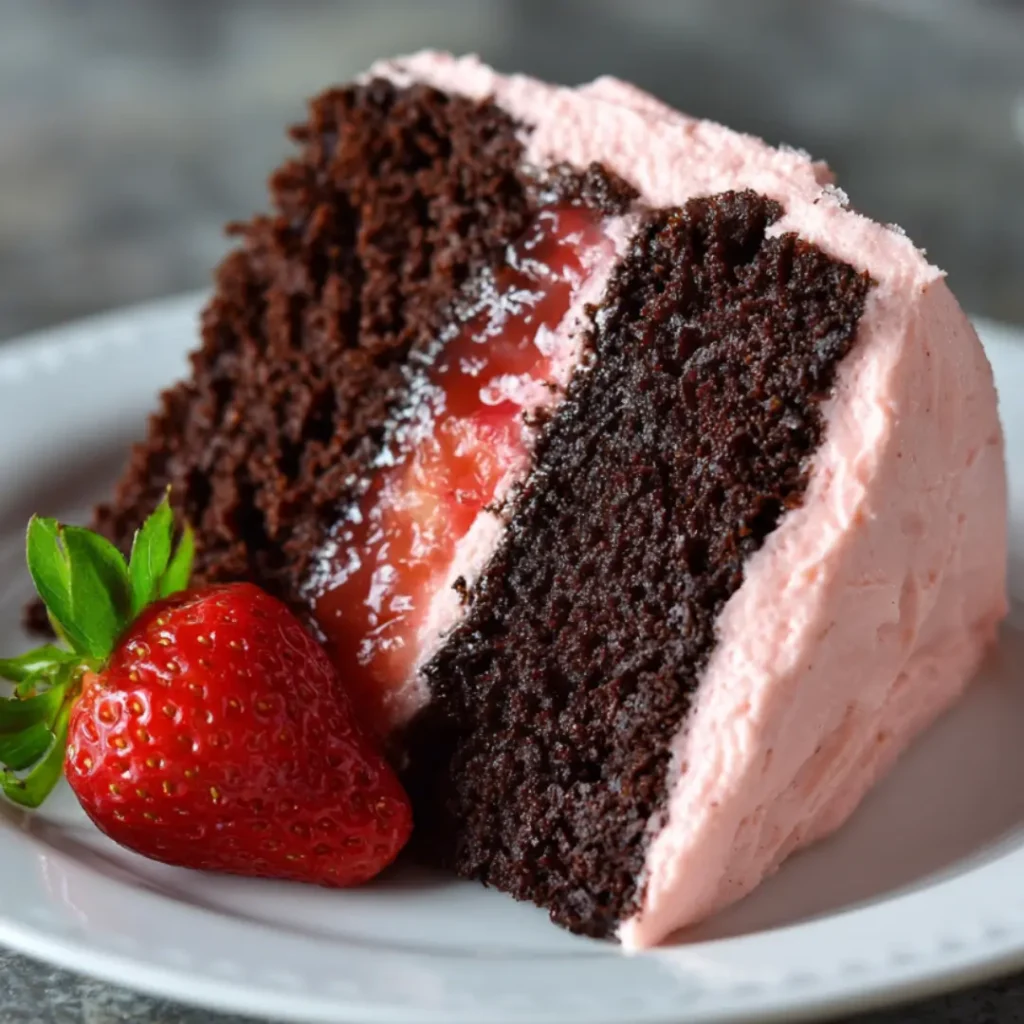 chocolate strawberry cake