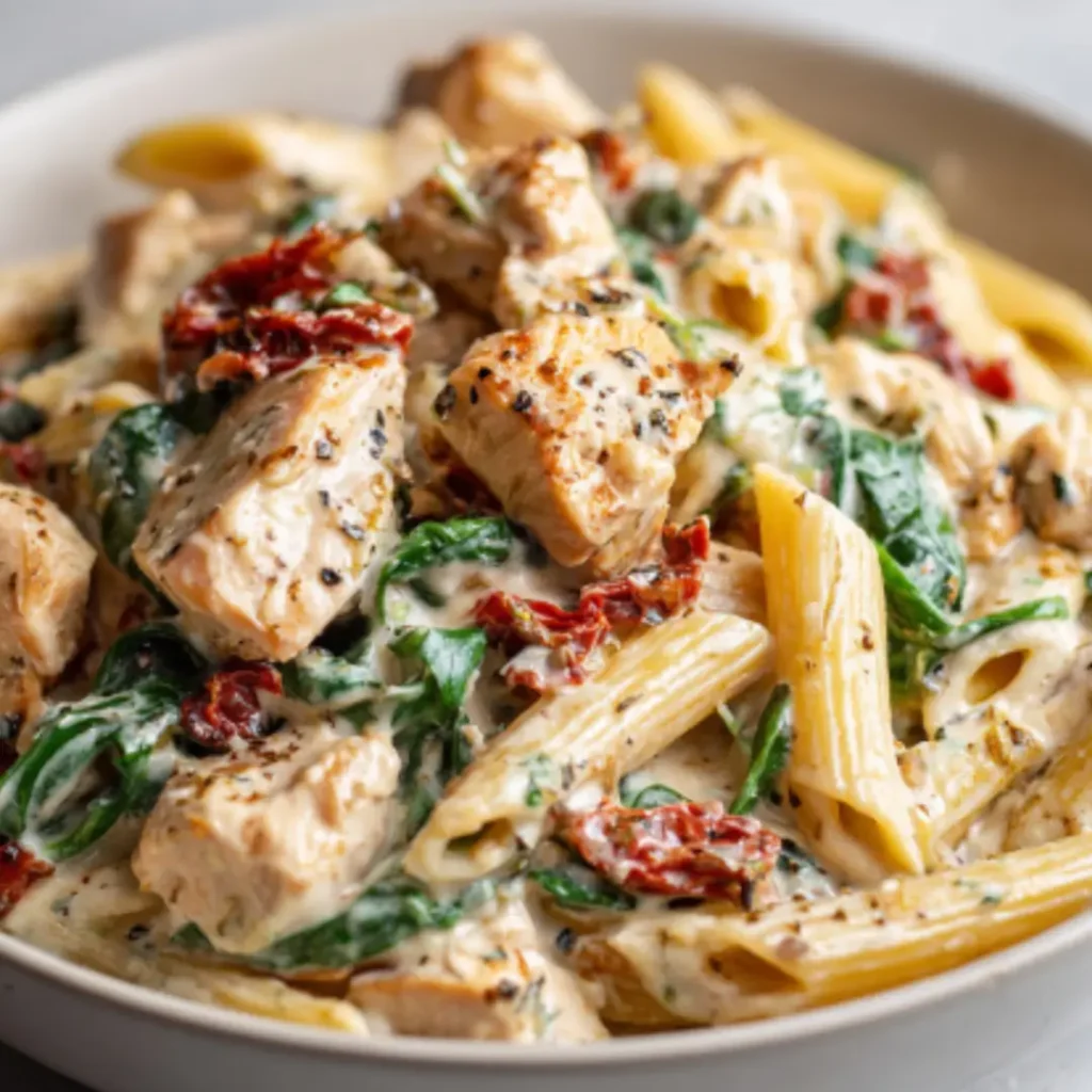 creamy tuscan chicken pasta