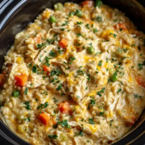 crockpot chicken and rice