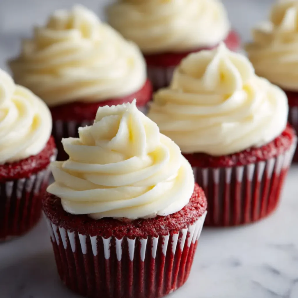 red velvet cheesecake cupcakes