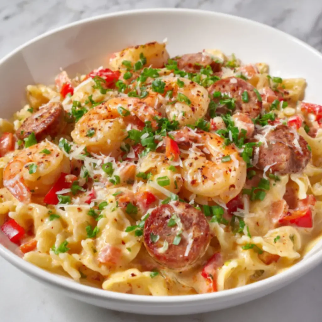 shrimp and sausage pasta