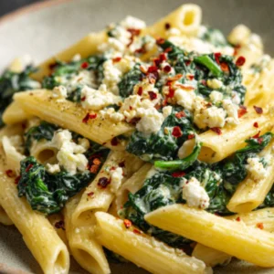 spinach and feta pasta