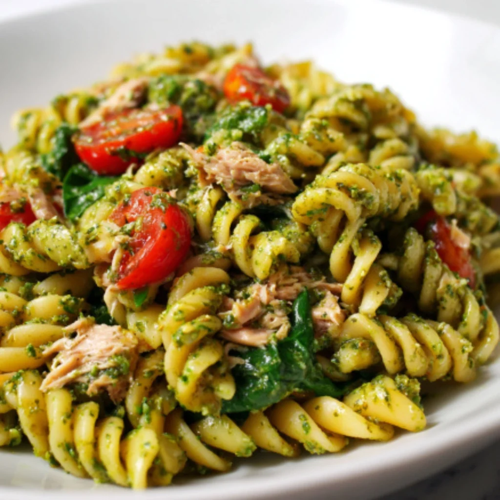 Tuna Pesto Spaghetti