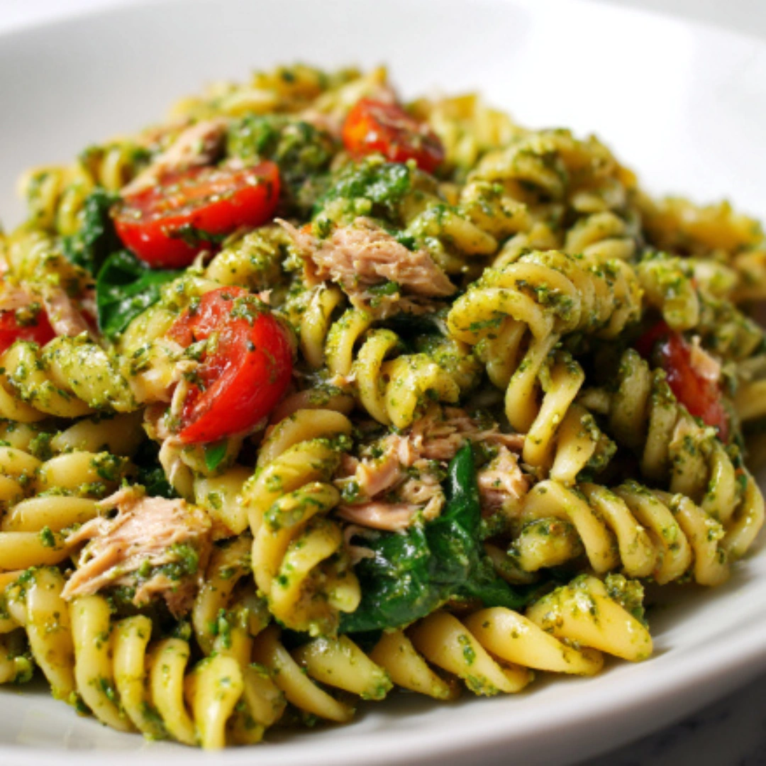 Tuna Pesto Spaghetti
