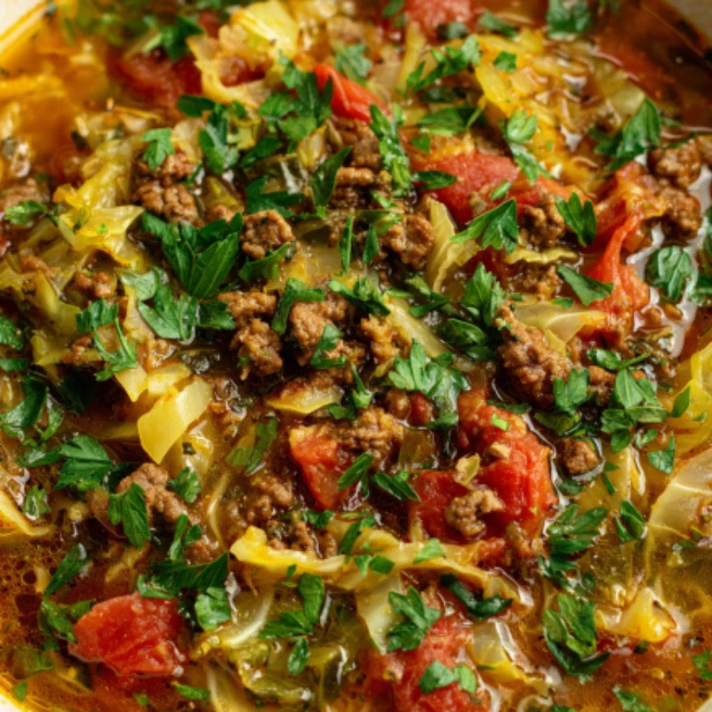 beef and cabbage soup