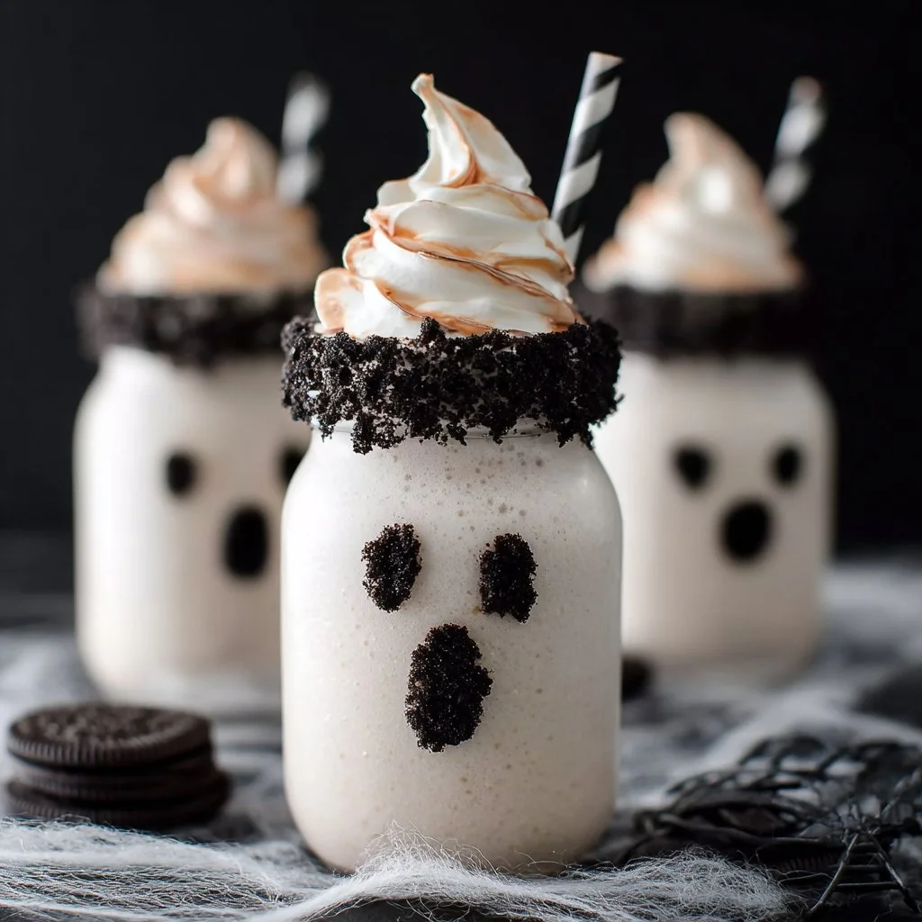 Boo-nilla Ghost Milkshakes