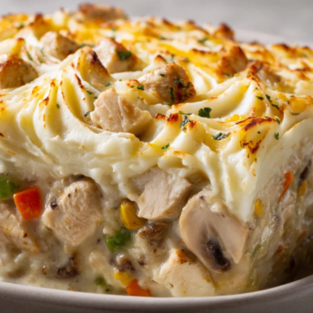 chicken and mashed potatoes