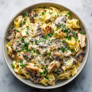 chicken and mushroom pasta