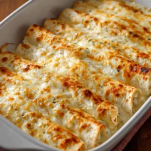 chicken enchiladas with white sauce