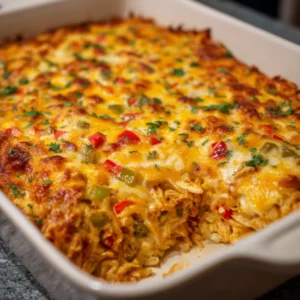 chicken fajita casserole
