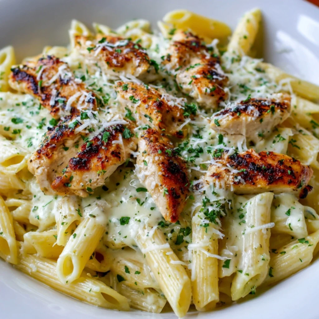 creamy garlic chicken pasta