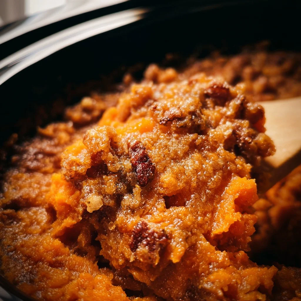 Crockpot Sweet Potato Casserole