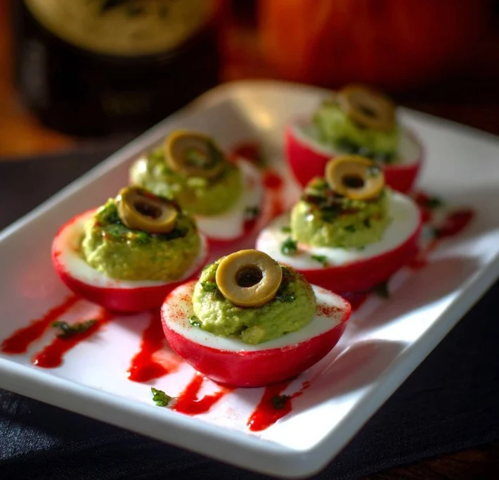 Eyeball Deviled Eggs