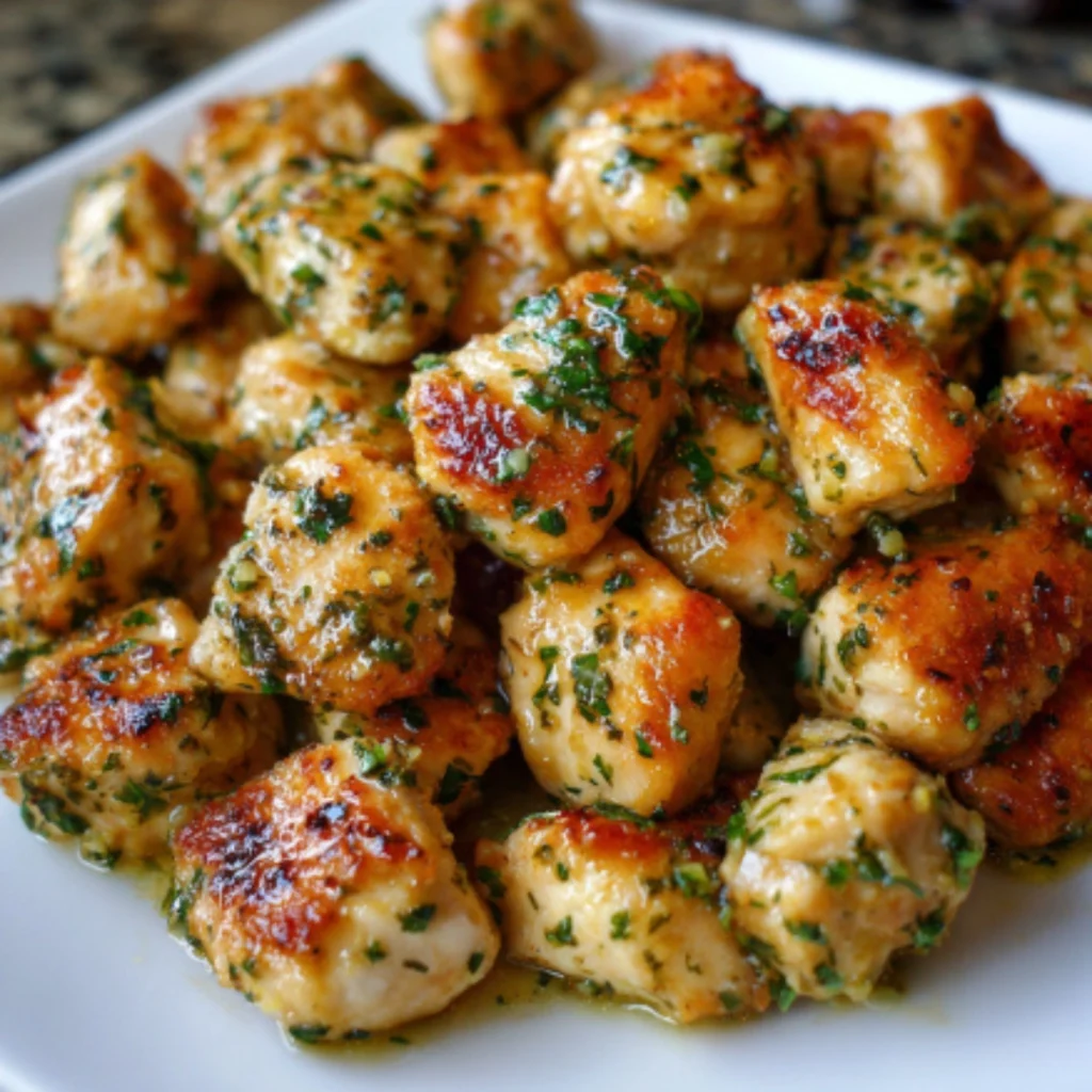garlic butter chicken bites