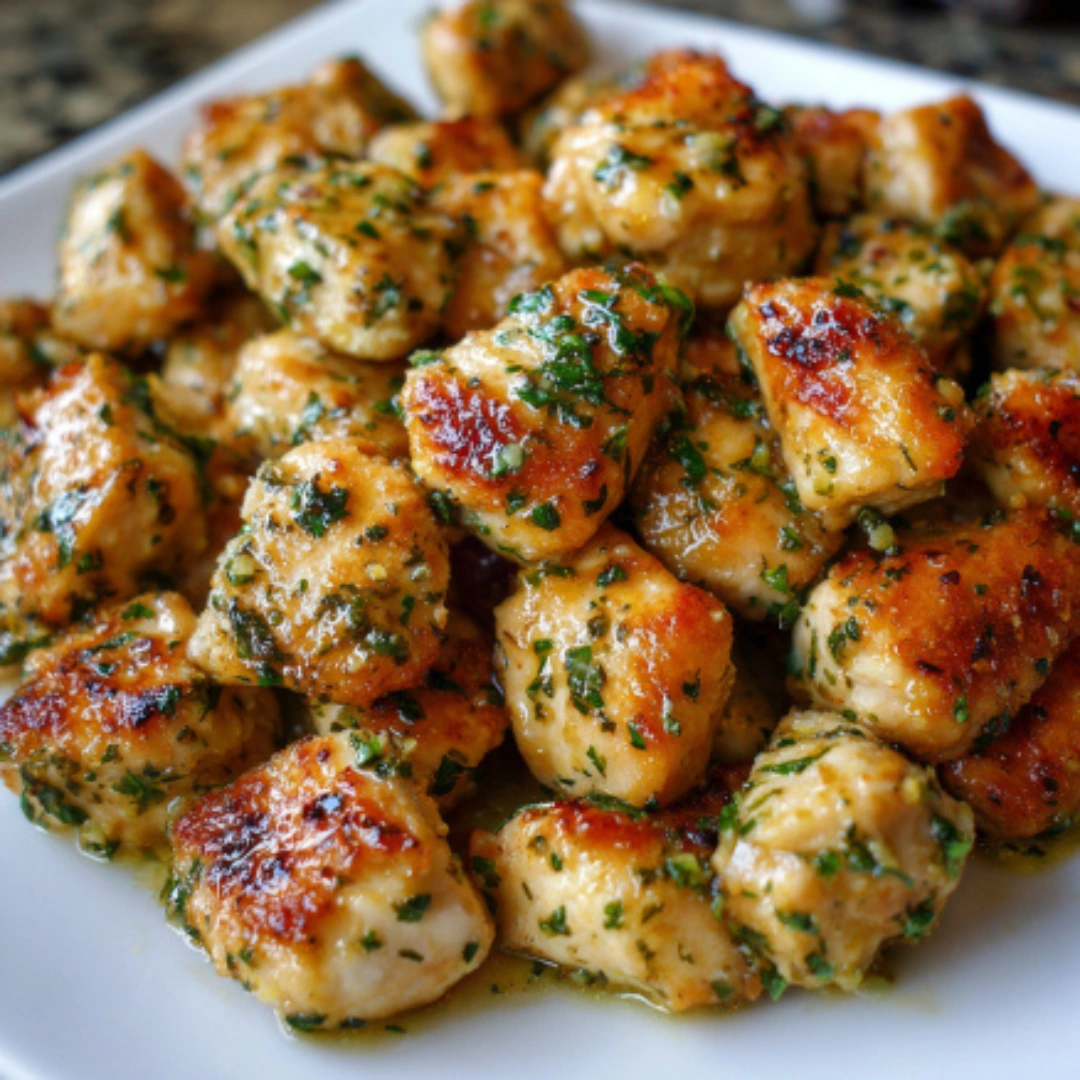 garlic butter chicken bites