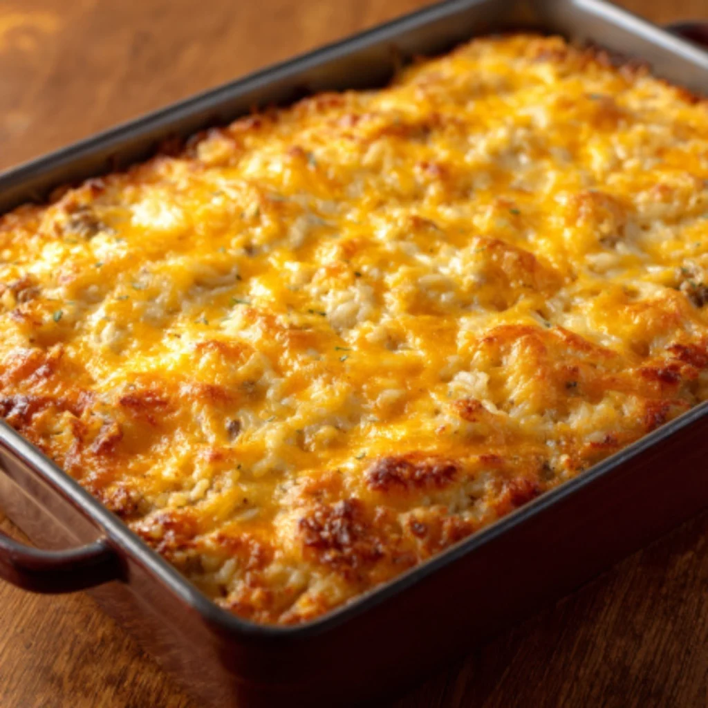 ground beef and rice casserole