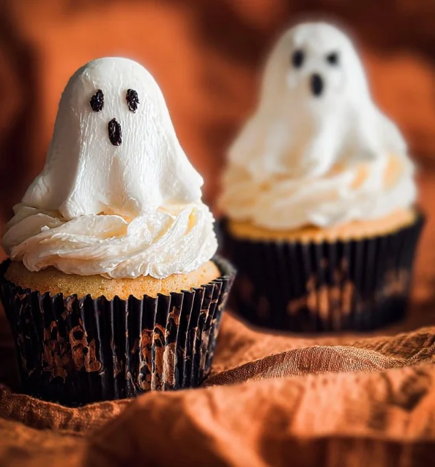 Halloween Ghost Cupcakes
