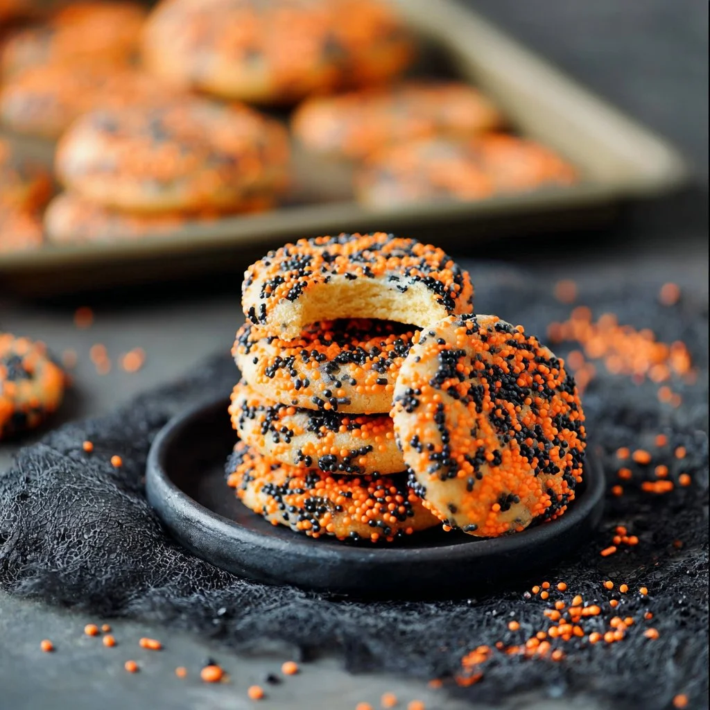 Halloween Sprinkle Cookies