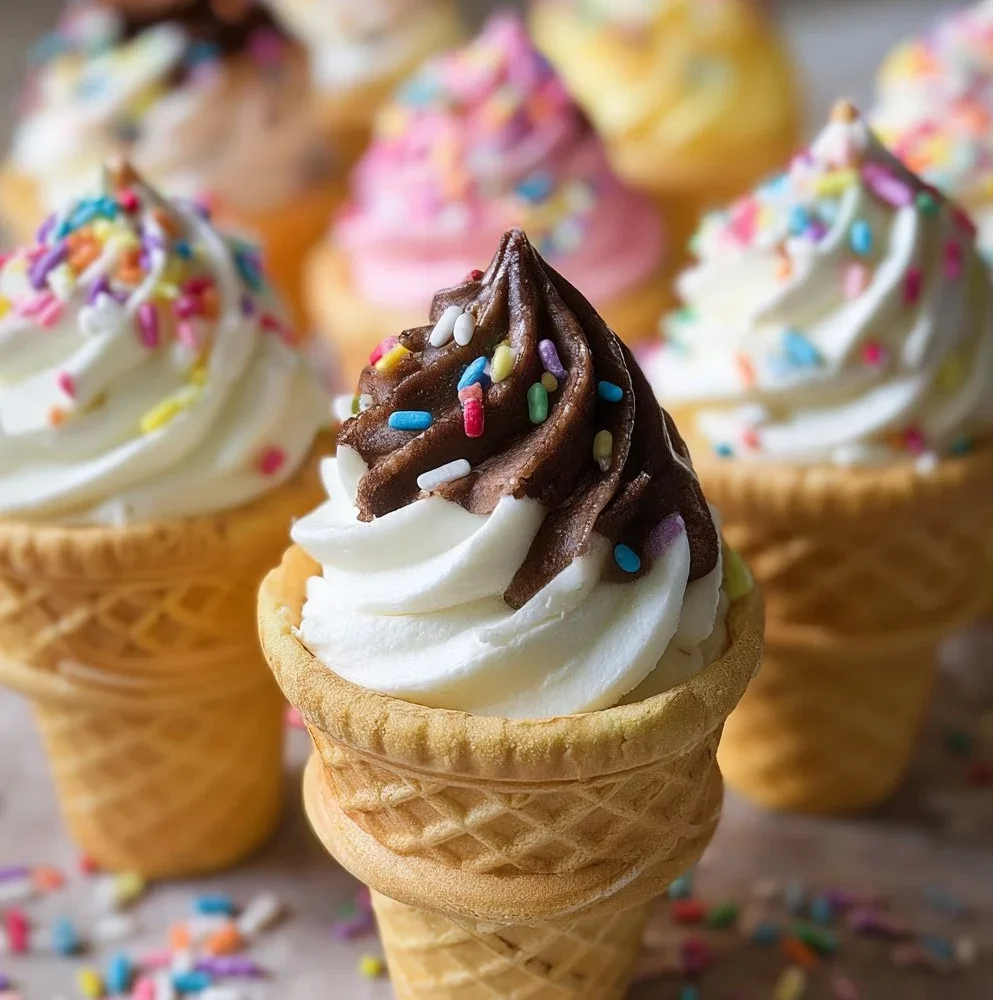 Ice Cream Cone Cupcakes