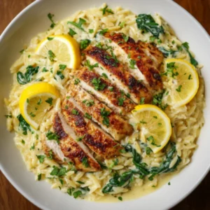 lemon chicken orzo