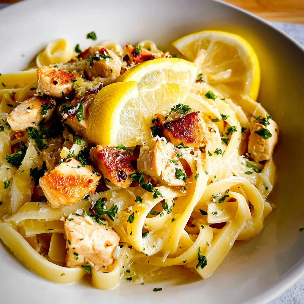 Lemon Garlic Chicken Pasta