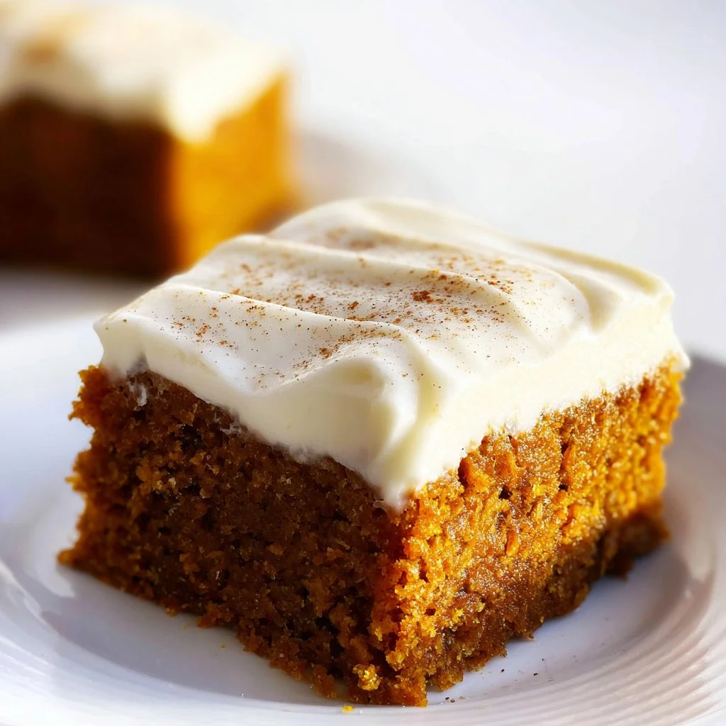 Pumpkin Bars with Cream Cheese Frosting