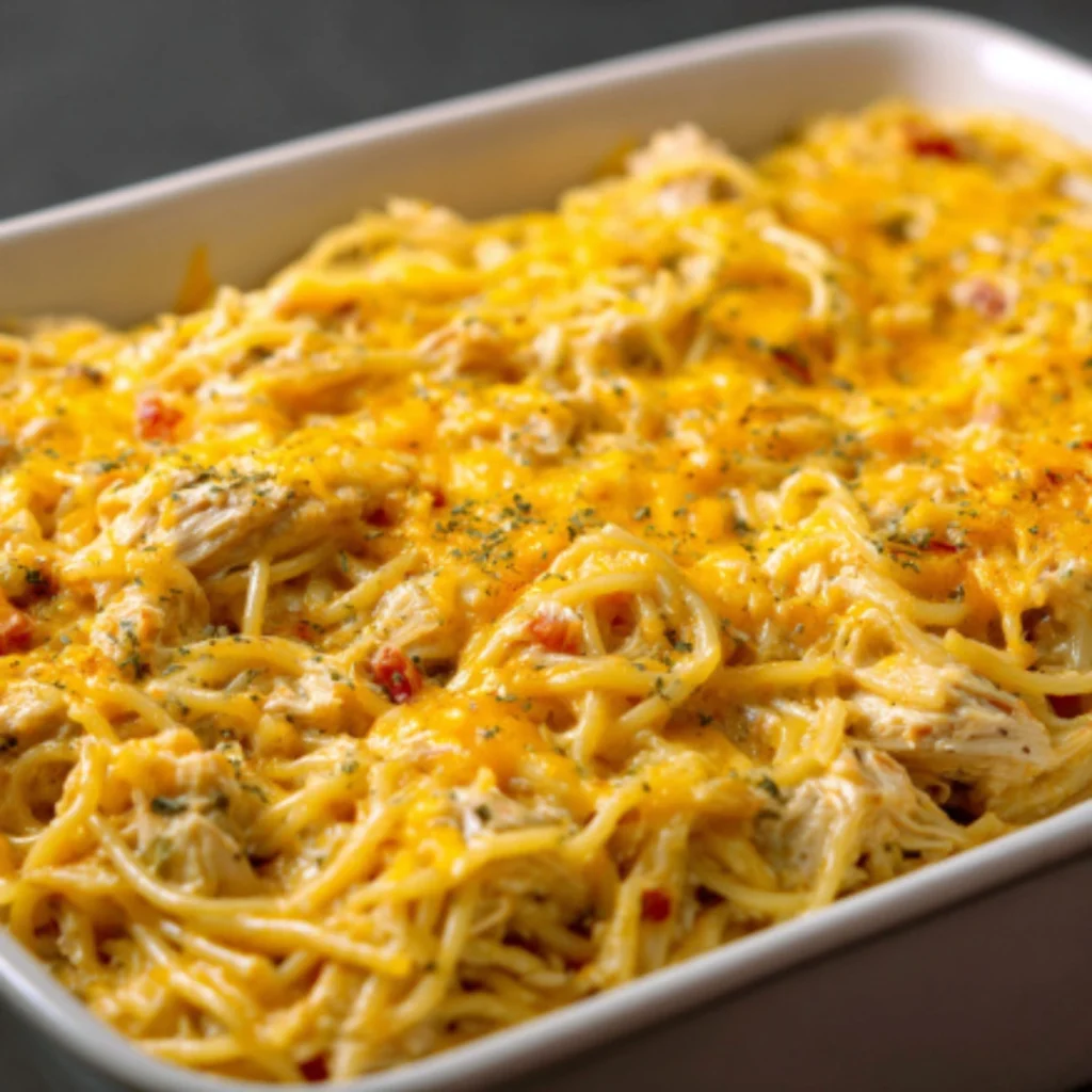 rotel chicken spaghetti