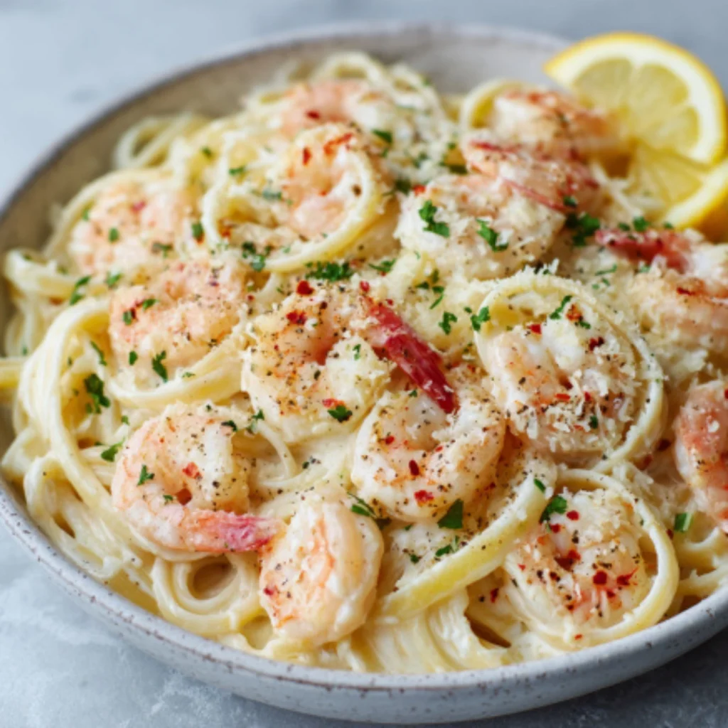 shrimp alfredo pasta